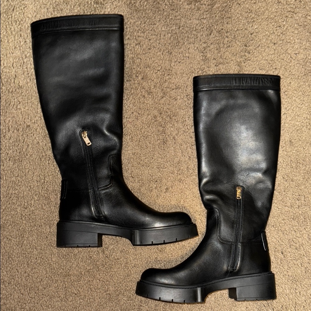 Coach Lilli Leather Boots - Picture 3 of 13